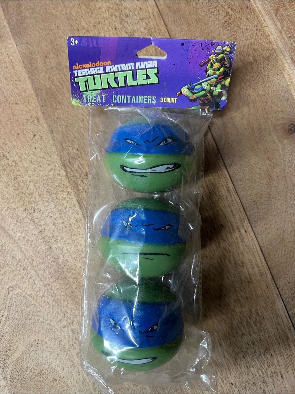 Nickelodeon Ninja Turtle Treat Containers - 3 Pack NEW